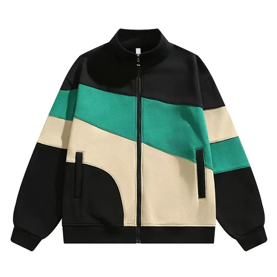 R&B | Sportjacke mit Reißverschluss und Farbblockierung - Ardan