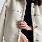 R&B | Warme Sherpa-jacke Kunstleder Komfortabel, Stilvoll