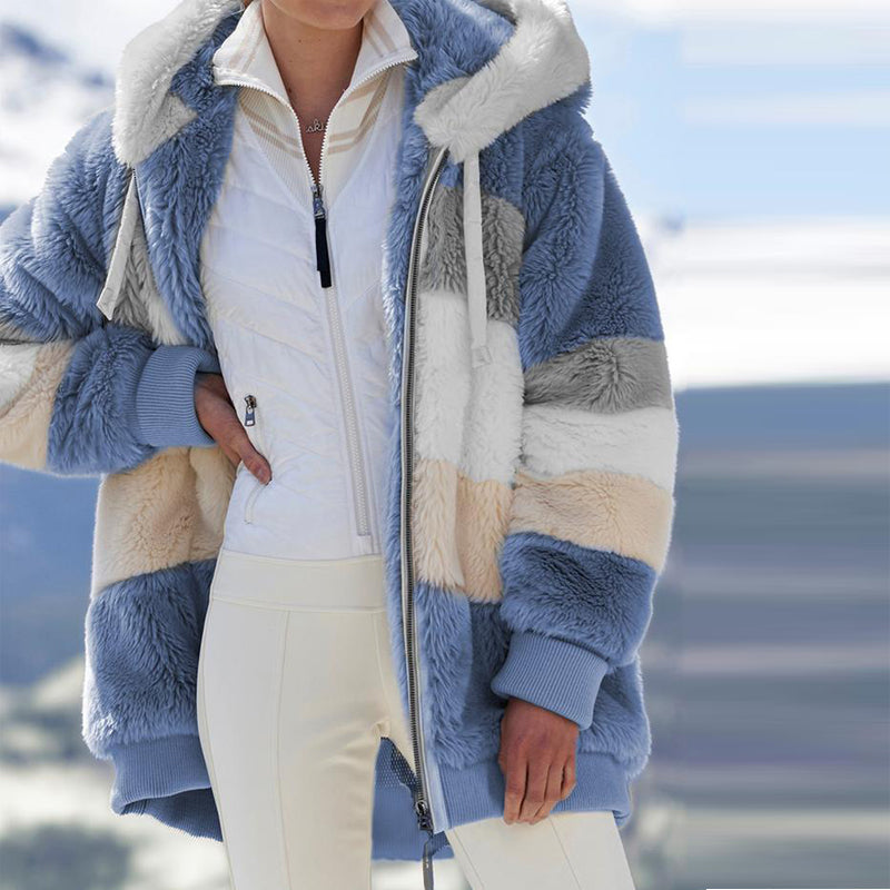 R&B | Fleecejacke mit Kapuze