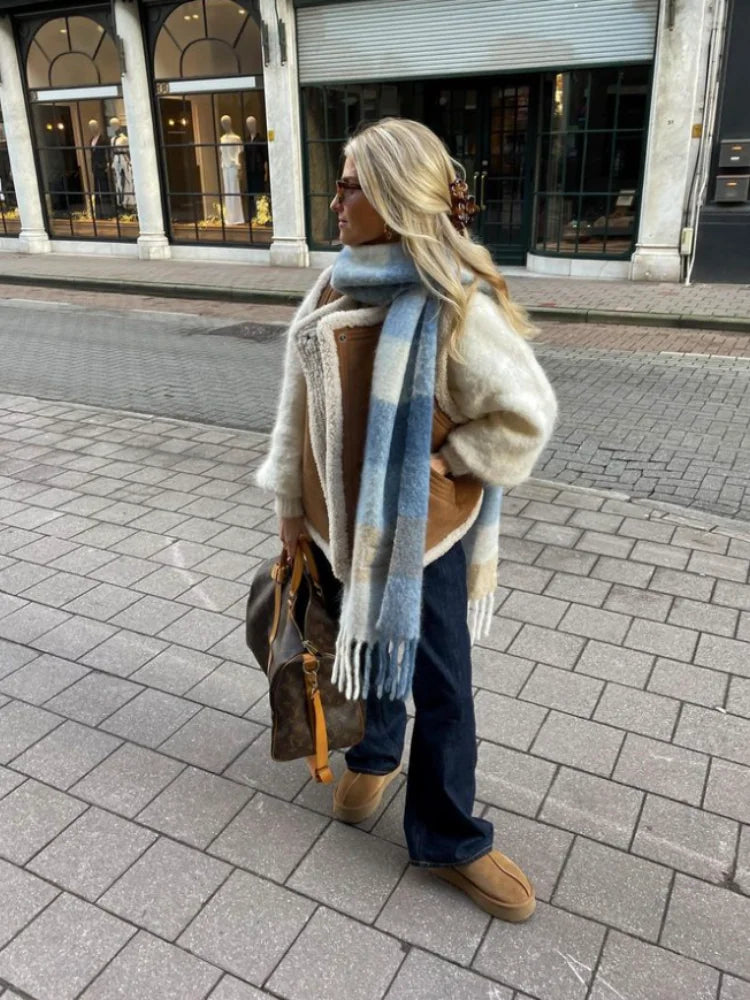 R&B | Leder Winterweste Stilvoll & Zeitlos
