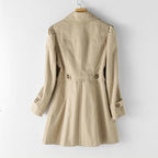 R&B | Stilvoller Mittellanger Damen-Trenchcoat