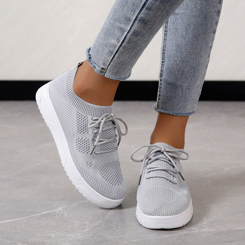 Schwarze StrickSneaker R&B