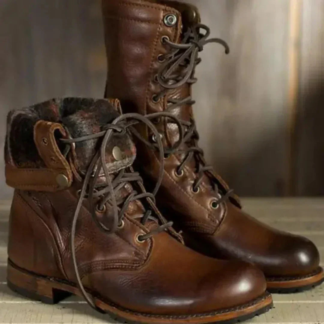 R&B | Retro kniehohe Stiefel Winter