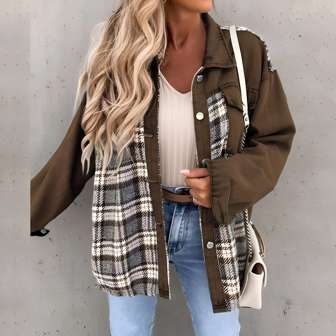 R&B | Karierte Jacke für Damen