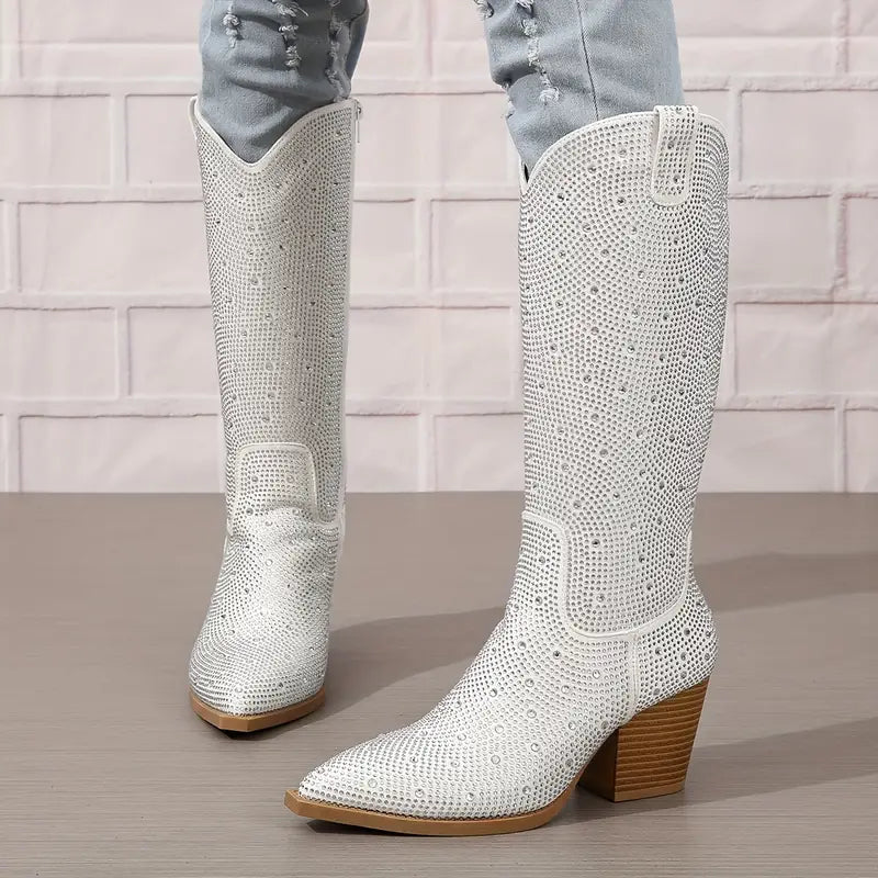 R&B | Glitzernde Cowboy-Stiefel