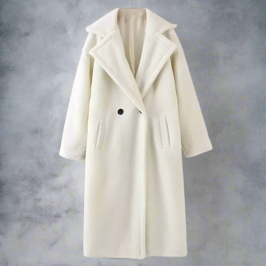 R&B | Mantel - Langer Oversized-Schnitt - Weicher Teddy-Fleece - Reverskragen - Warm und Bequem