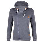 R&B | Größe Reißverschluss Taschen mit Kordelzug Hoodie