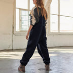 R&B | Damen Fleece Overall Mit Verstellbaren Trägern Stylisch Und Bequem