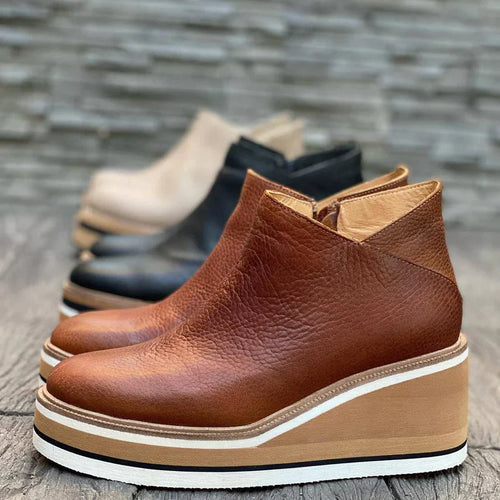 Keilabsätze - Orthopädisch - Plattform - Stiefeletten - Damenstiefel R&B