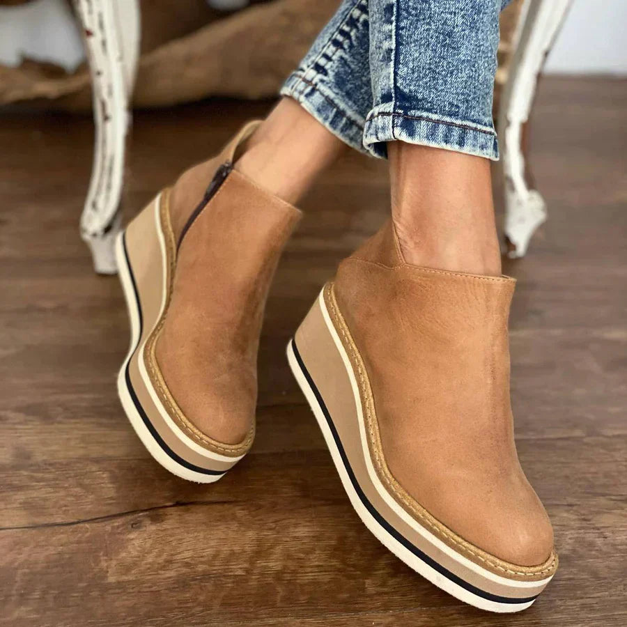 Keilabsätze - Orthopädisch - Plattform - Stiefeletten - Damenstiefel R&B