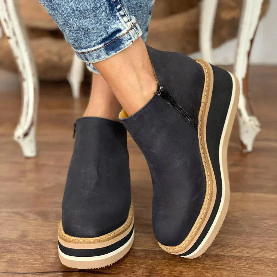 Keilabsätze - Orthopädisch - Plattform - Stiefeletten - Damenstiefel R&B