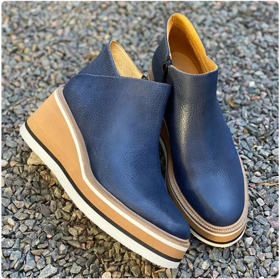 Keilabsätze - Orthopädisch - Plattform - Stiefeletten - Damenstiefel R&B