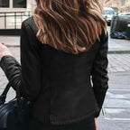 R&B | Damen Lederjacke Mit Taillierter Passform