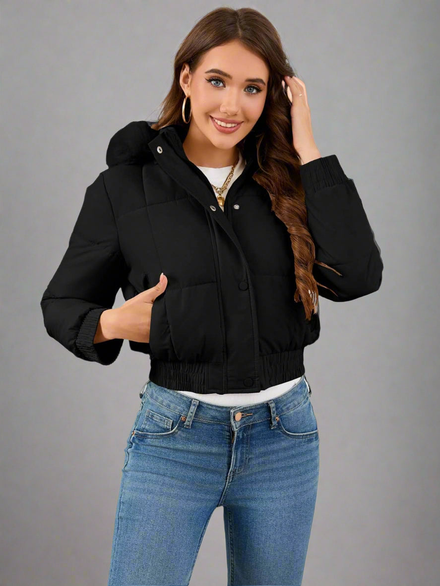 R&B | Geschnittene Steppjacke Aus Baumwolle