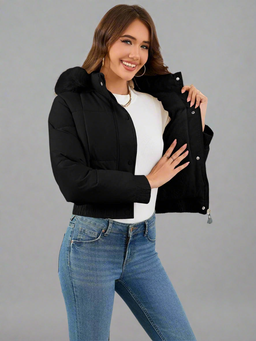R&B | Geschnittene Steppjacke Aus Baumwolle