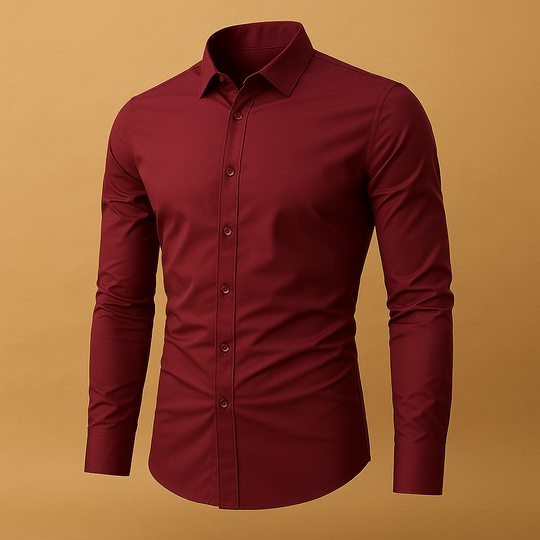 R&B | Herren-Fit-Shirt mit Reverskragen - Hemden