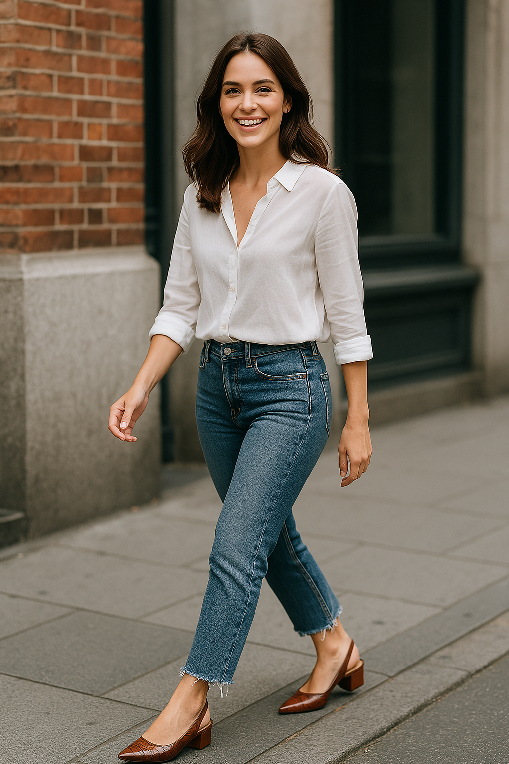 Slingback-Pumps mit Blockabsatz - Annika R&B