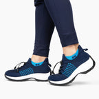 Slip-On Sneakers - Orthopädisch - Luftpolster - Sneakers mit dicker Sohle - Damen Turnschuhe R&B