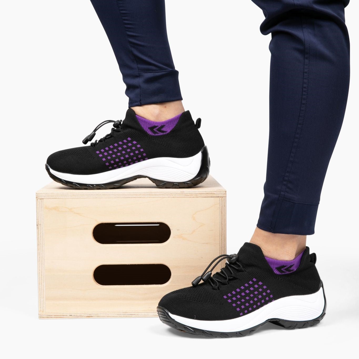 Slip-On Sneakers - Orthopädisch - Luftpolster - Sneakers mit dicker Sohle - Damen Turnschuhe R&B
