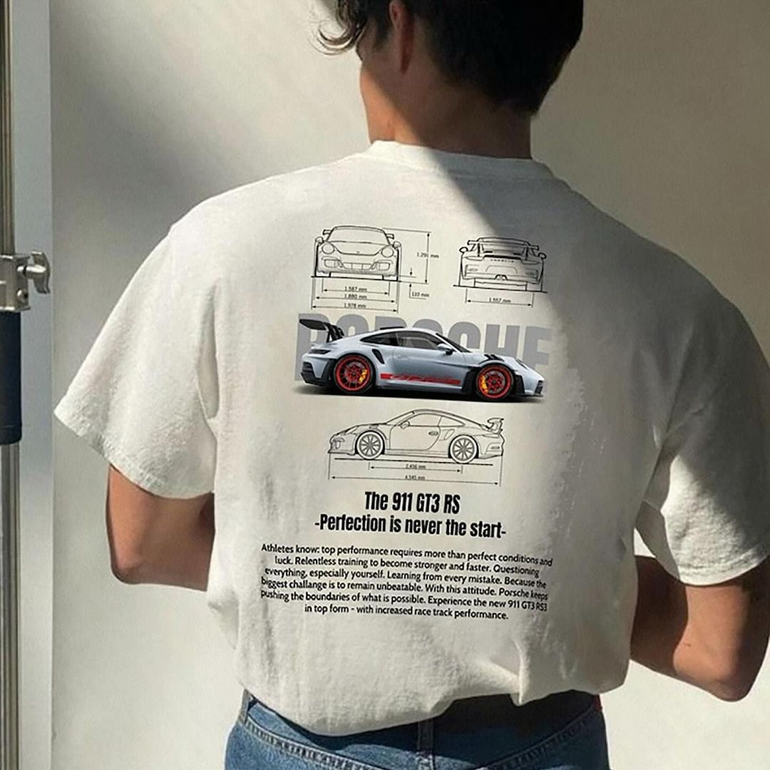 R&B | Klassisches 911 GT3RS-T-Shirt in Übergröße