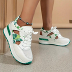 Sneaker Sandalen - Schnürschuhe - Ausschnitt - Keilabsätze - Sommerschuhe R&B