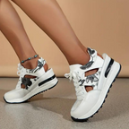 Sneaker Sandalen - Schnürschuhe - Ausschnitt - Keilabsätze - Sommerschuhe R&B