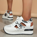 Sneaker Sandalen - Schnürschuhe - Ausschnitt - Keilabsätze - Sommerschuhe R&B