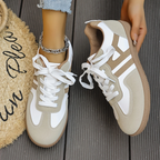 Sneakers | Beige | Schnürsenkel | Lässige Sneakers | Damenschuhe R&B