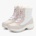 Schneestiefel | Schnürsenkel | Rutschfest | Mit Pelz gefütterte Stiefel | Damen Winterstiefel R&B