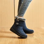 Schneestiefel | Warm | Zum Hineinschlüpfen | Mit Fell gefütterte Stiefel | Winterstiefel R&B