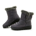 Schneestiefel | Warm | Zum Hineinschlüpfen | Mit Fell gefütterte Stiefel | Winterstiefel R&B