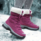 Schneestiefel | Mit Fell gefüttert | Schnürschuhe | Winterstiefel | Damenstiefel R&B