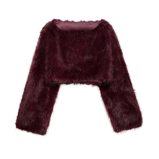 R&B | Kunstfell Pullover mit Weiten Ärmeln für Damen