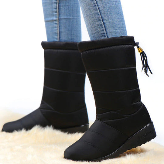 R&B | Damen Wasserdichte Winter Warme Baumwollstiefel