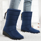 R&B | Damen Wasserdichte Winter Warme Baumwollstiefel