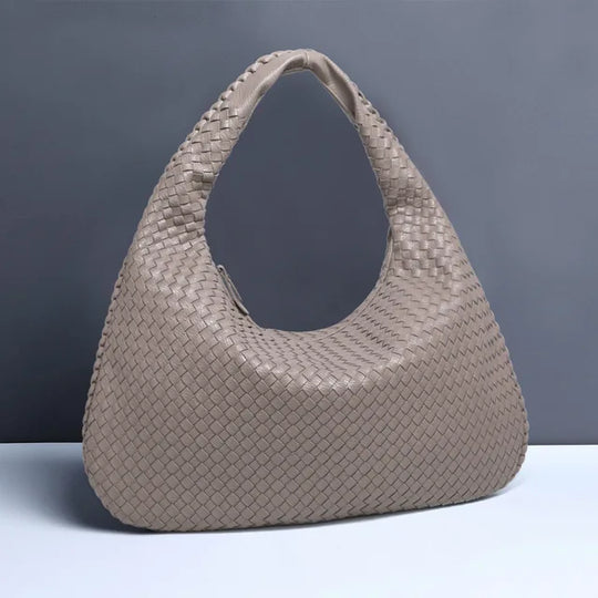 R&B | Vintage Umhängetasche Damen Geflochtene Handtasche mit Reißverschluss Im Sale
