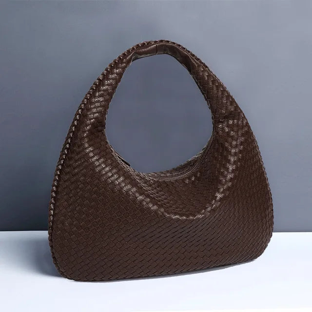 R&B | Vintage Umhängetasche Damen Geflochtene Handtasche mit Reißverschluss Im Sale