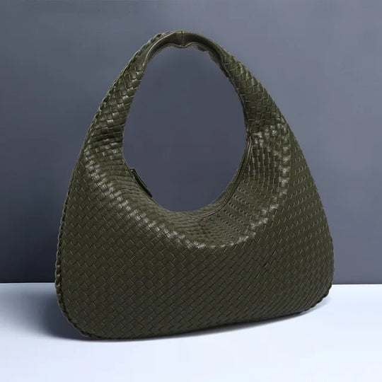 R&B | Vintage Umhängetasche Damen Geflochtene Handtasche mit Reißverschluss Im Sale