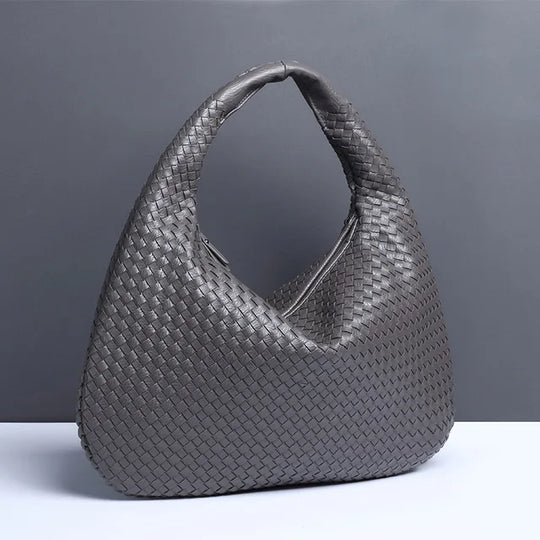 R&B | Vintage Umhängetasche Damen Geflochtene Handtasche mit Reißverschluss Im Sale