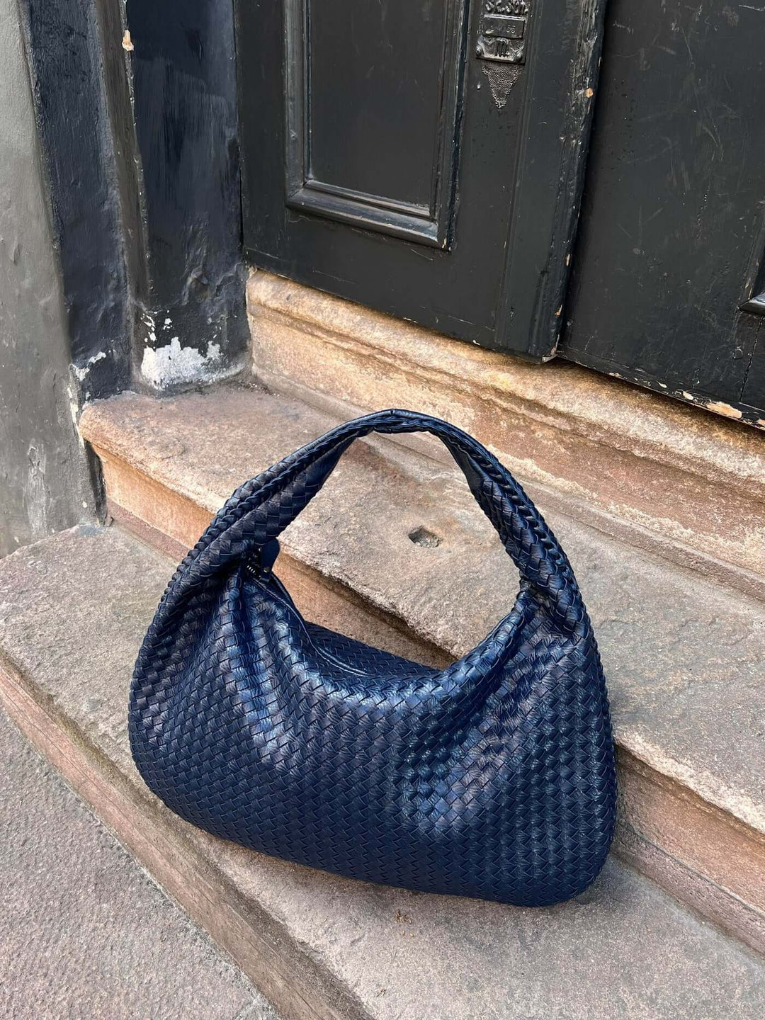 R&B | Vintage Umhängetasche Damen Geflochtene Handtasche mit Reißverschluss Im Sale