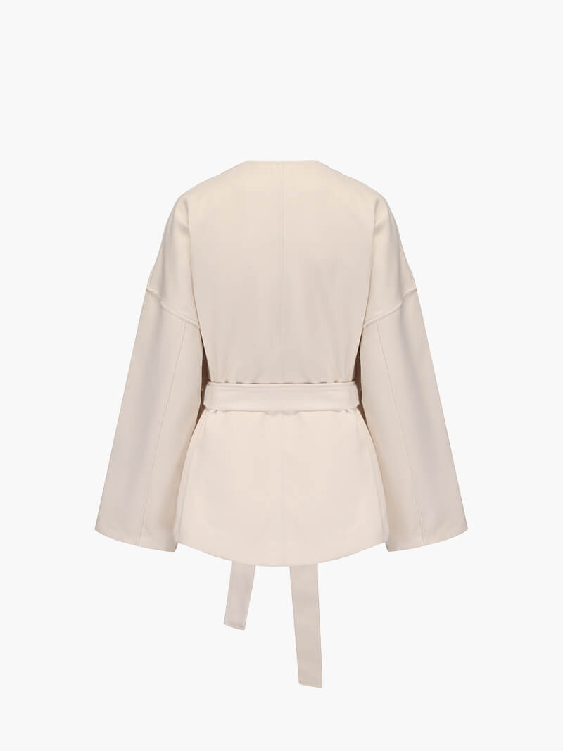 R&B | Kimono Jacke Eleganter Cardigan mit Bindegürtel