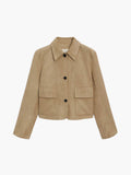R&B | Wildlederjacke Klassische Kurzjacke mit Taschen