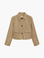 R&B | Wildlederjacke Klassische Kurzjacke mit Taschen