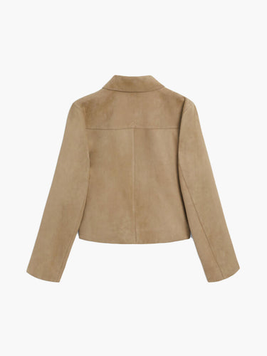 R&B | Wildlederjacke Klassische Kurzjacke mit Taschen