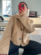 R&B | Wildlederjacke Klassische Kurzjacke mit Taschen