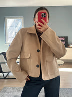 R&B | Wildlederjacke Klassische Kurzjacke mit Taschen