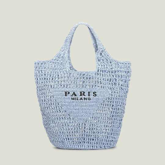 R&B | Milano - Handgewebte Tasche mit R&B | und Milano-Aufdruck