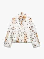 R&B | Kurze Kunstfelljacke mit Tiermuster
