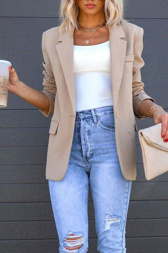 R&B | Mittellanger Blazer mit Revers