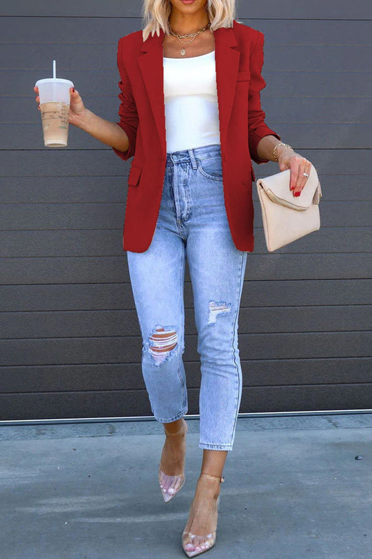 R&B | Mittellanger Blazer mit Revers